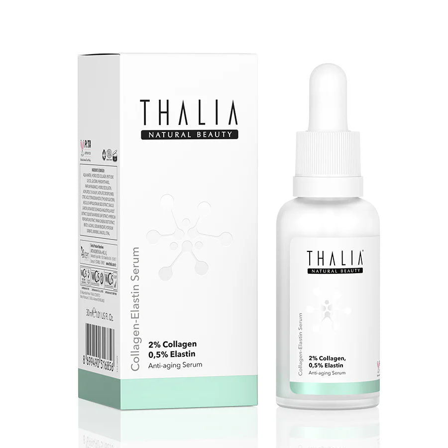 Thalia Peptide Anti-Aging Skin Care Serum 2% Collagen & 0.5% Elastin, 30ml
