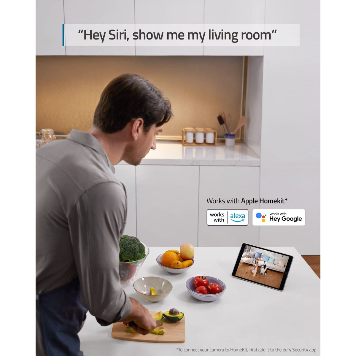 Anker eufy Indoor Cam 2K Pan & Tilt, White