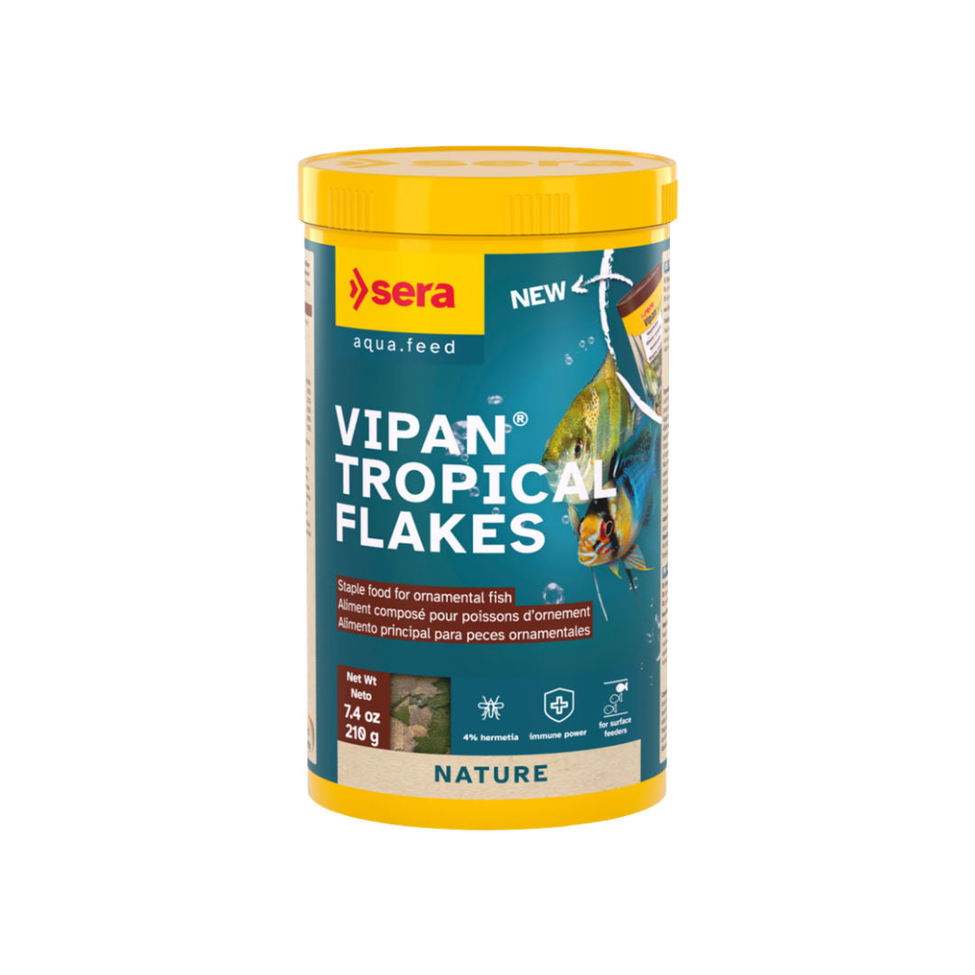 Sera Vipan Flakes Staple Food for Ornamental Fish, 210gm