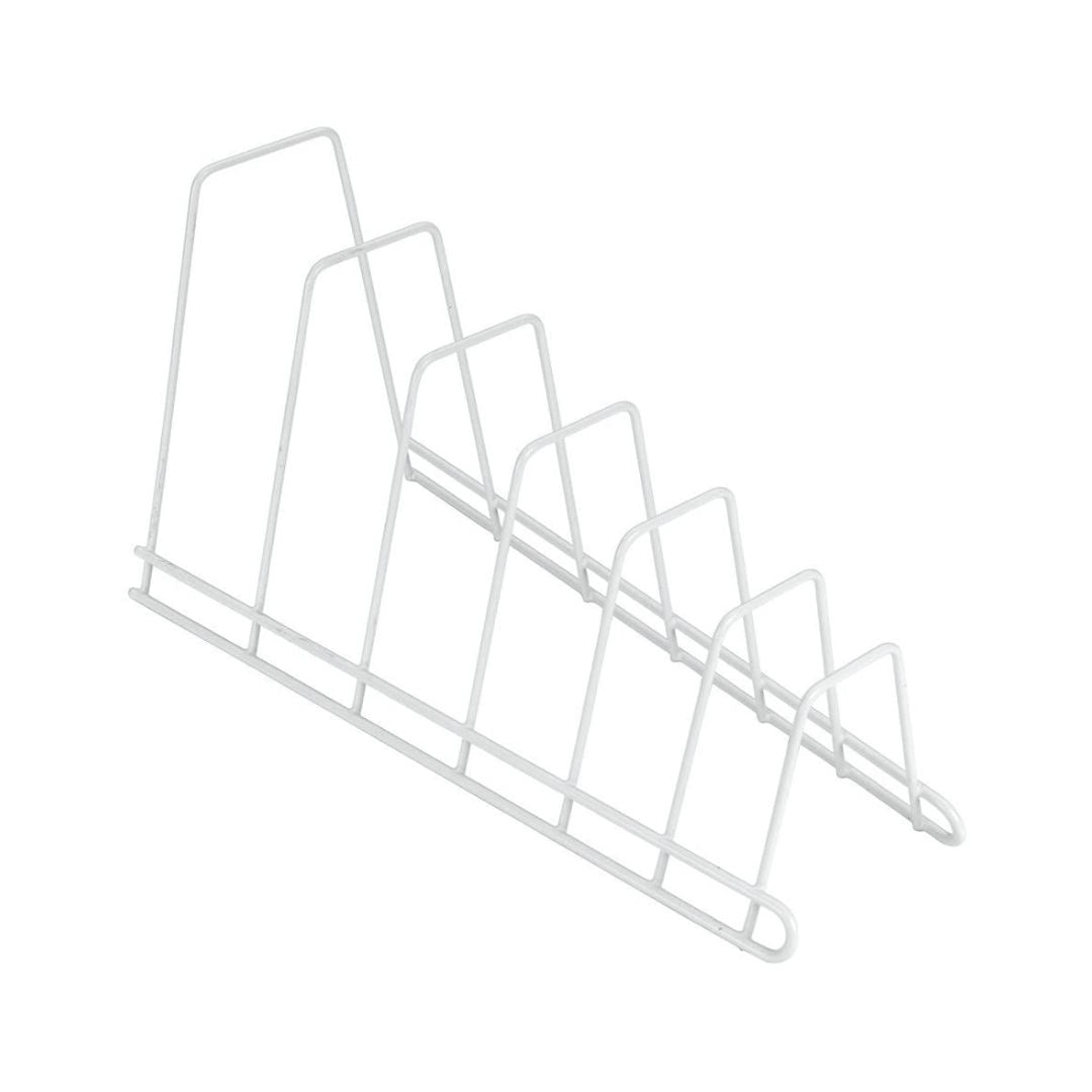 Metaltex Plated Sector Tray and Lid Rack Organizer