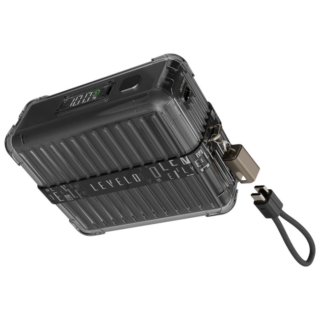 Levelo Aerion Portable 10000mAh Power Bank, LED Display