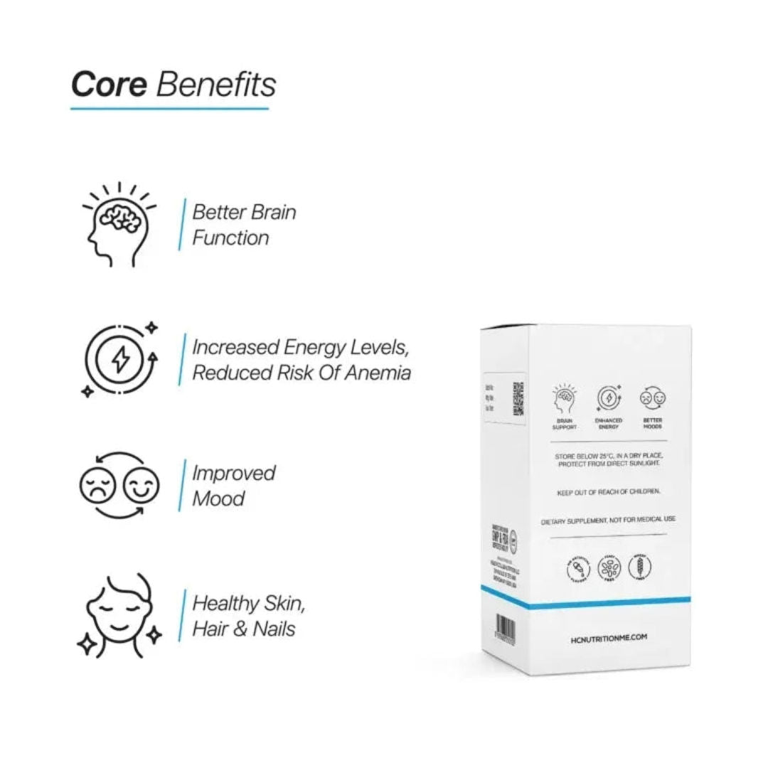 HC Nutrition Vitamin B-Complex 500 mg, 60 Capsules