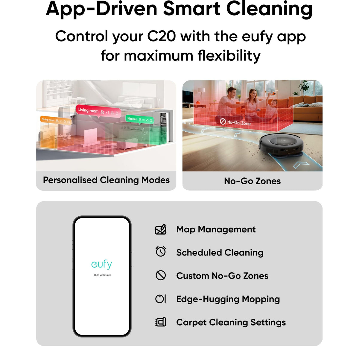 Anker eufy Omni C20 Robot Vacuum, Black