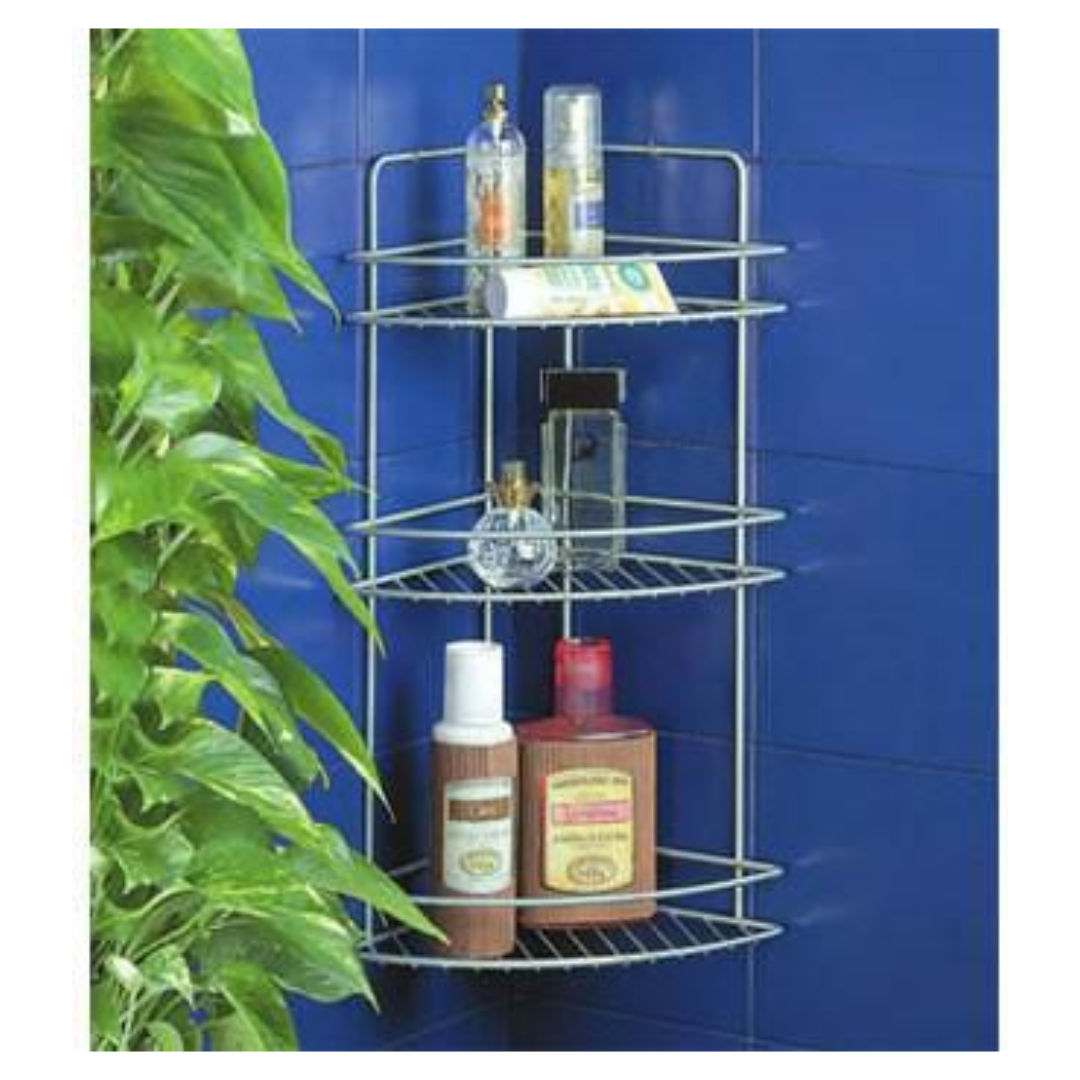 Metaltex 3 Tier Corner Shelf Onda