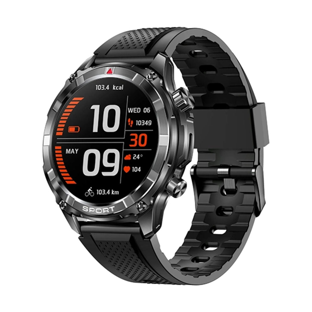 Xcell Elite 6 Smartwatch Black Frame with Black Silicone Strap