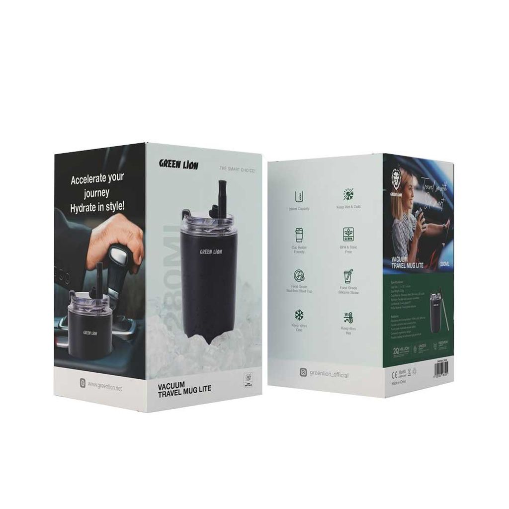Green Lion Vacuum Travel Mug Lite - 280 ML