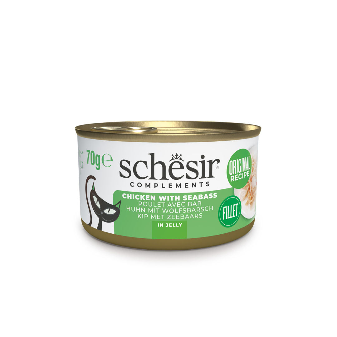 Schesir Perfect Nutrition Complements Cat Wet Food in Jelly Can, 70g