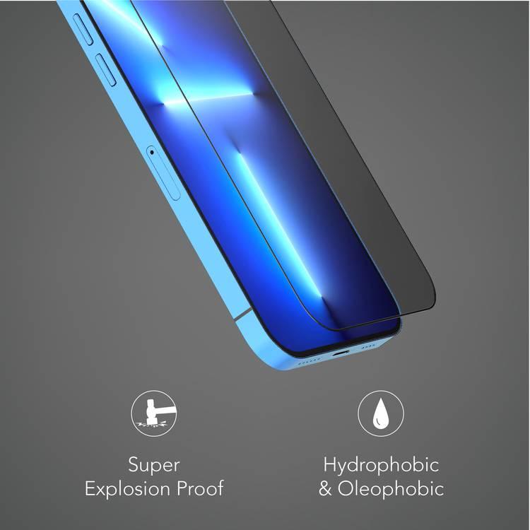 Levelo Anti-Static Twice Tempered Glass Screen Protector For iPhone 13 Pro / Pro Max, Non-Breakable Edges