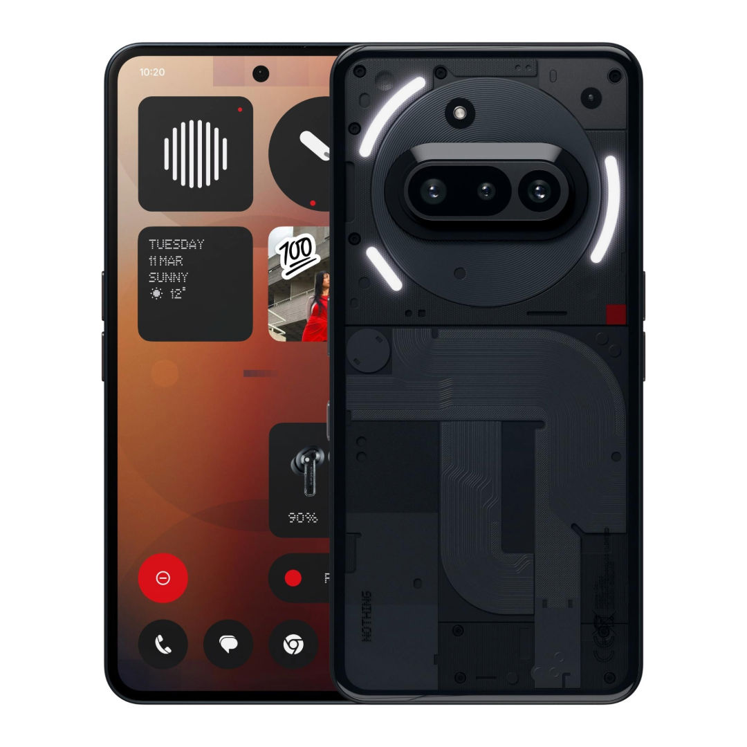 هاتف Nothing Phone 3a 5G، ذاكرة وصول عشوائي 8 جيجابايت، سعة تخزين 128 جيجابايت، واجهة Glyph