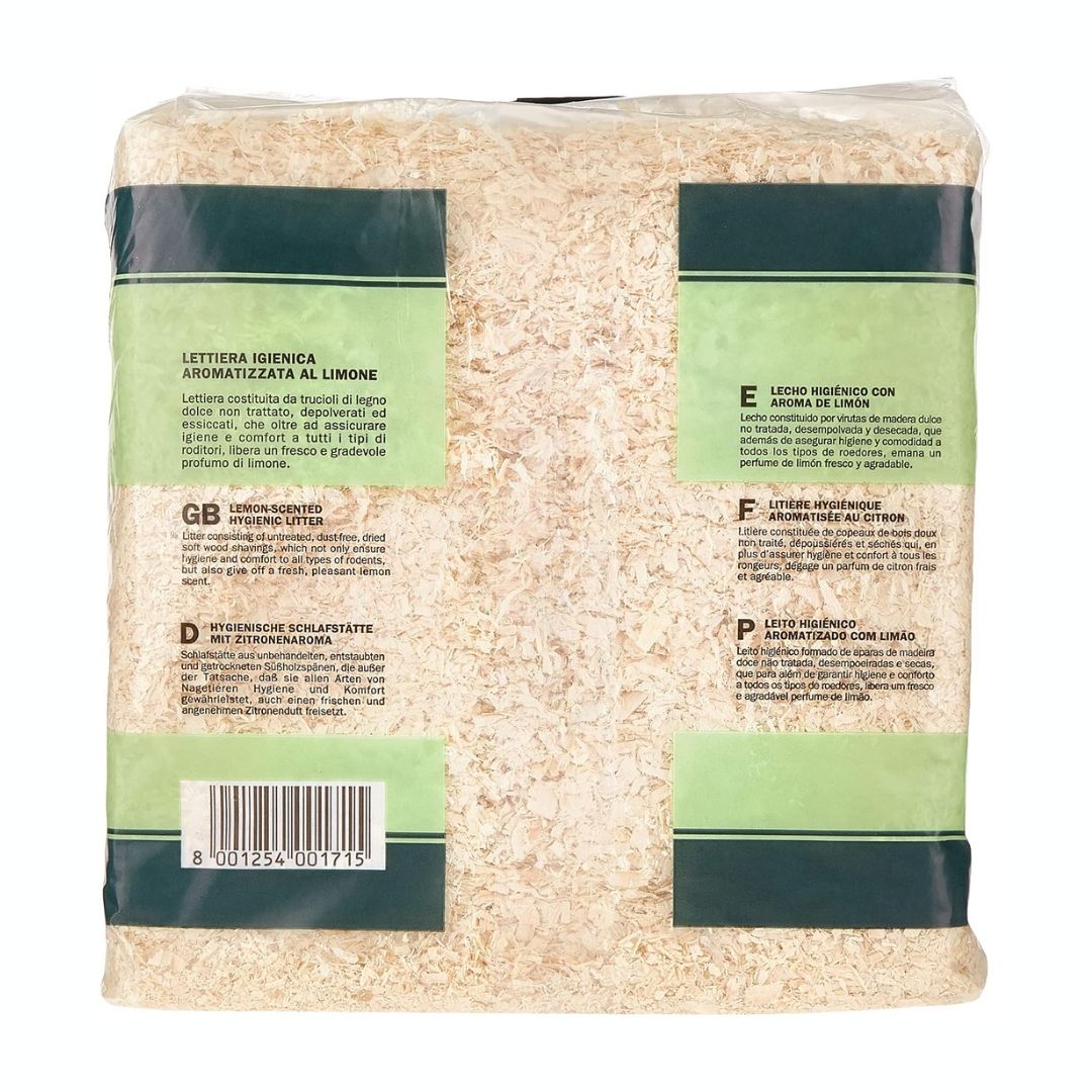 Padovan Hygienic Lemon Litter Tray for Small Animals, 1kg Pack
