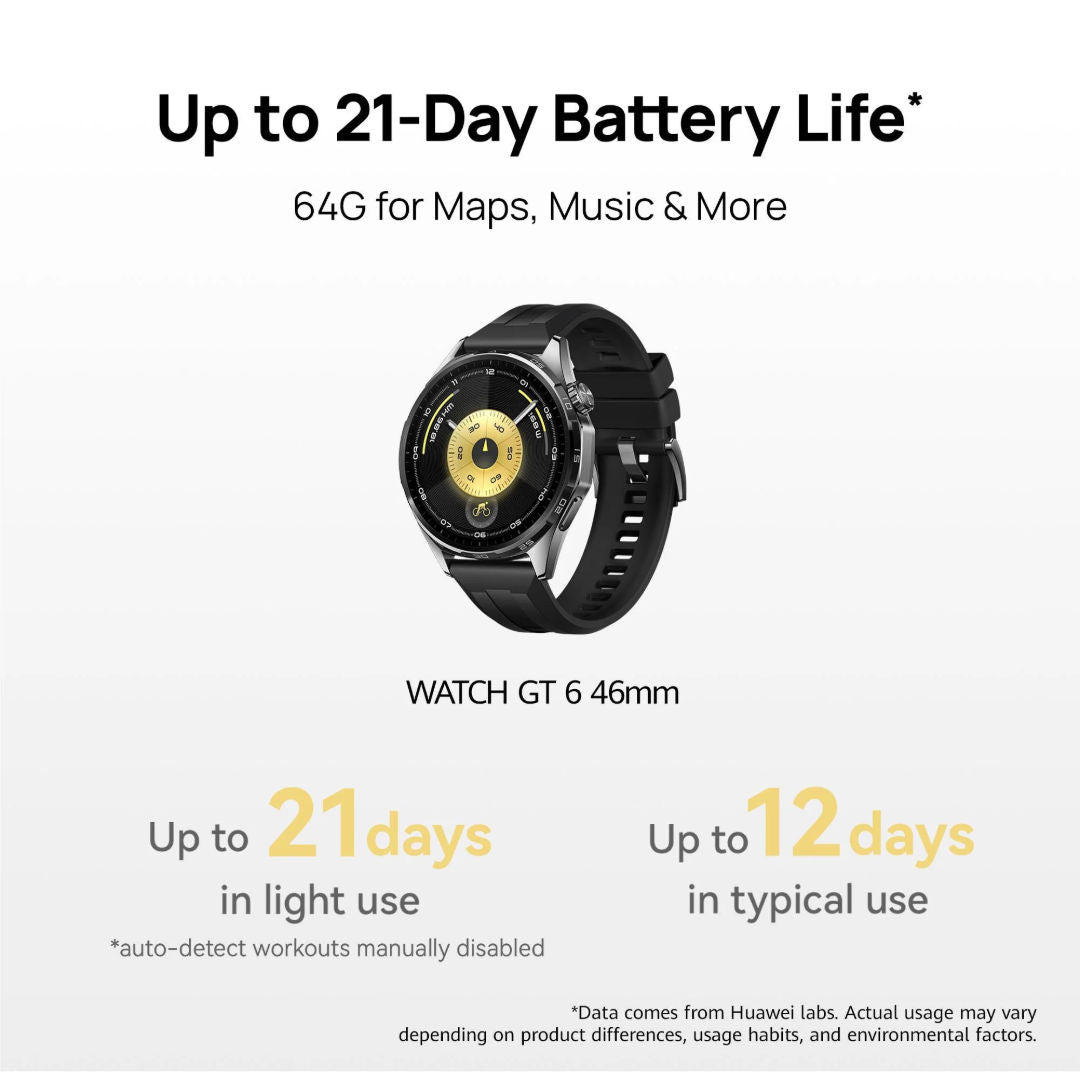 ساعة Huawei Watch GT 6 الذكية، 46 مم