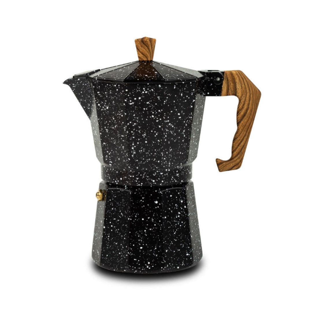 Nava Aluminium Moka Pot Coffee Maker Nature, 300ml, 6cups