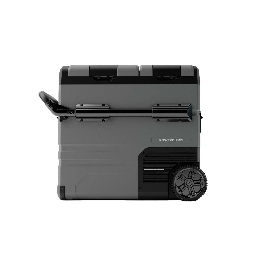 Powerology Smart Fridge & Freezer with Independent Dual Compartment, Black