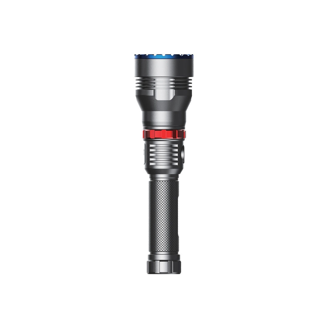 Powerology 4000mAh Waterproof LED Flashlight, Black