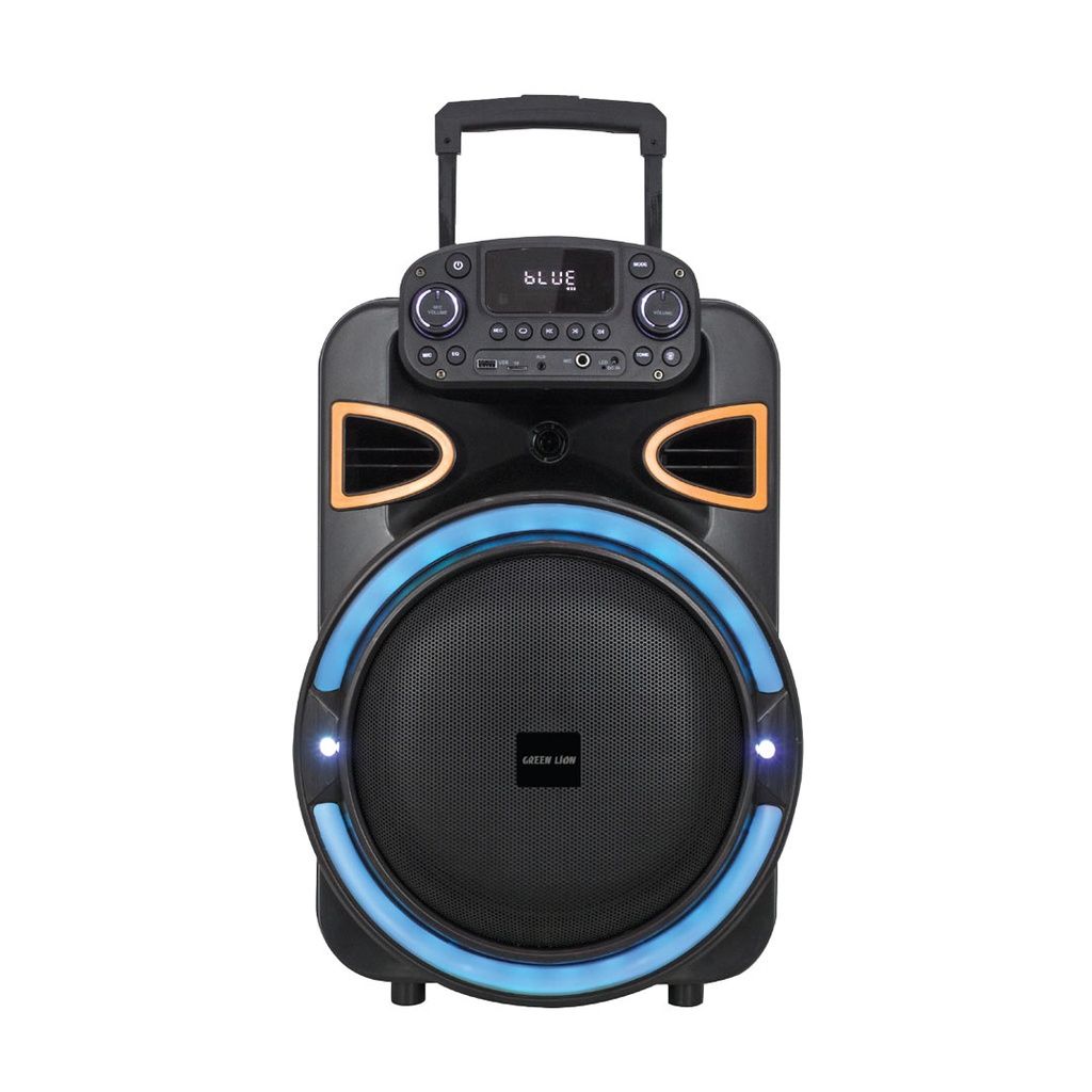 Green Lion PartyLife-500 Bluetooth Speaker 50W RMS with Wireless Mic, LED Light Show & Remote, Black