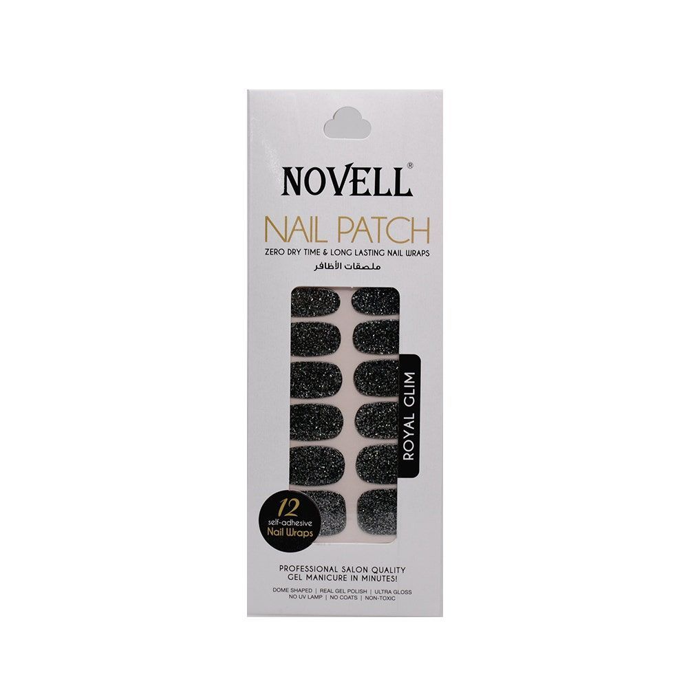 Novell Self-Adhesive Nail Patch, 12 Pieces