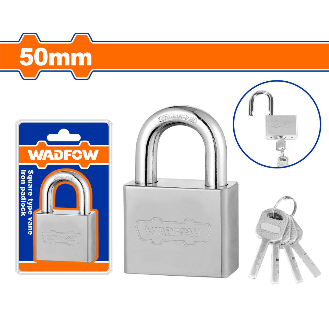 WADFOW Square Type Vane Iron Padlock