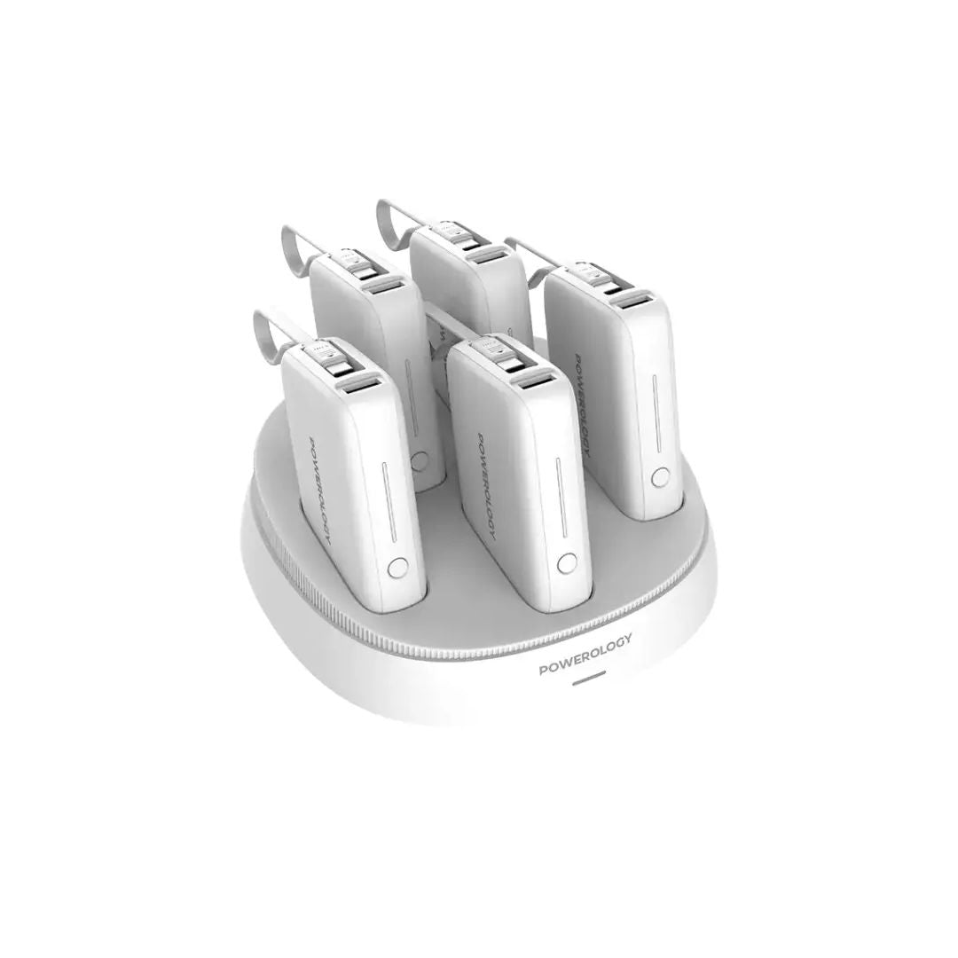 Powerology 5-in-1 10000mAh Power Bank Station