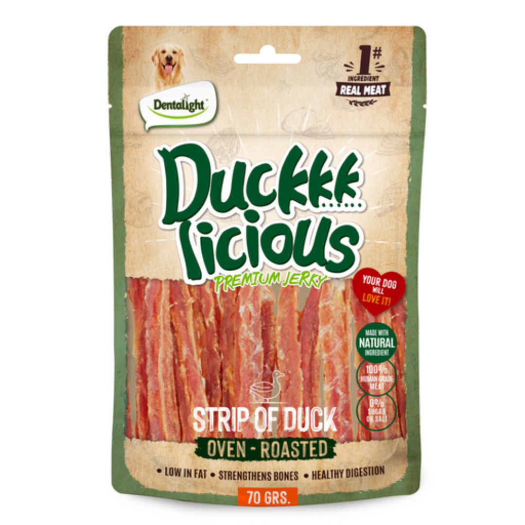 Dentalight Duckki Licious Jerky Treats For Dogs, 70gm