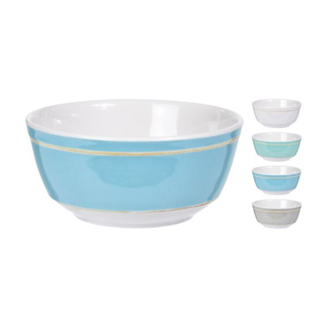 La Sol Collection Melamine Bowl Set, 275ml, 11x5cm, 4 Assorted Colors