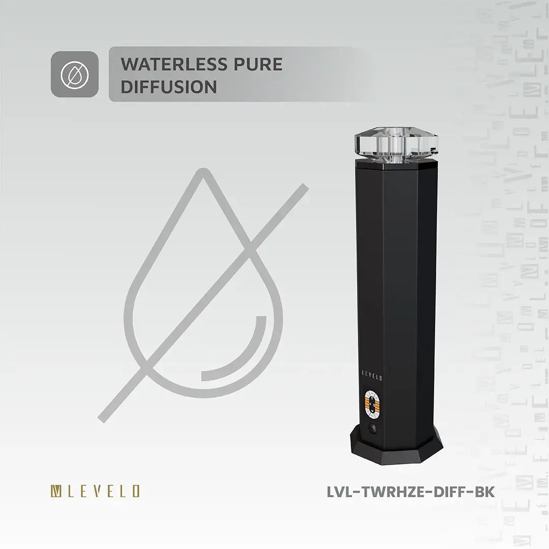 Levelo Ultrasonic Indoor Aroma Diffuser, Black