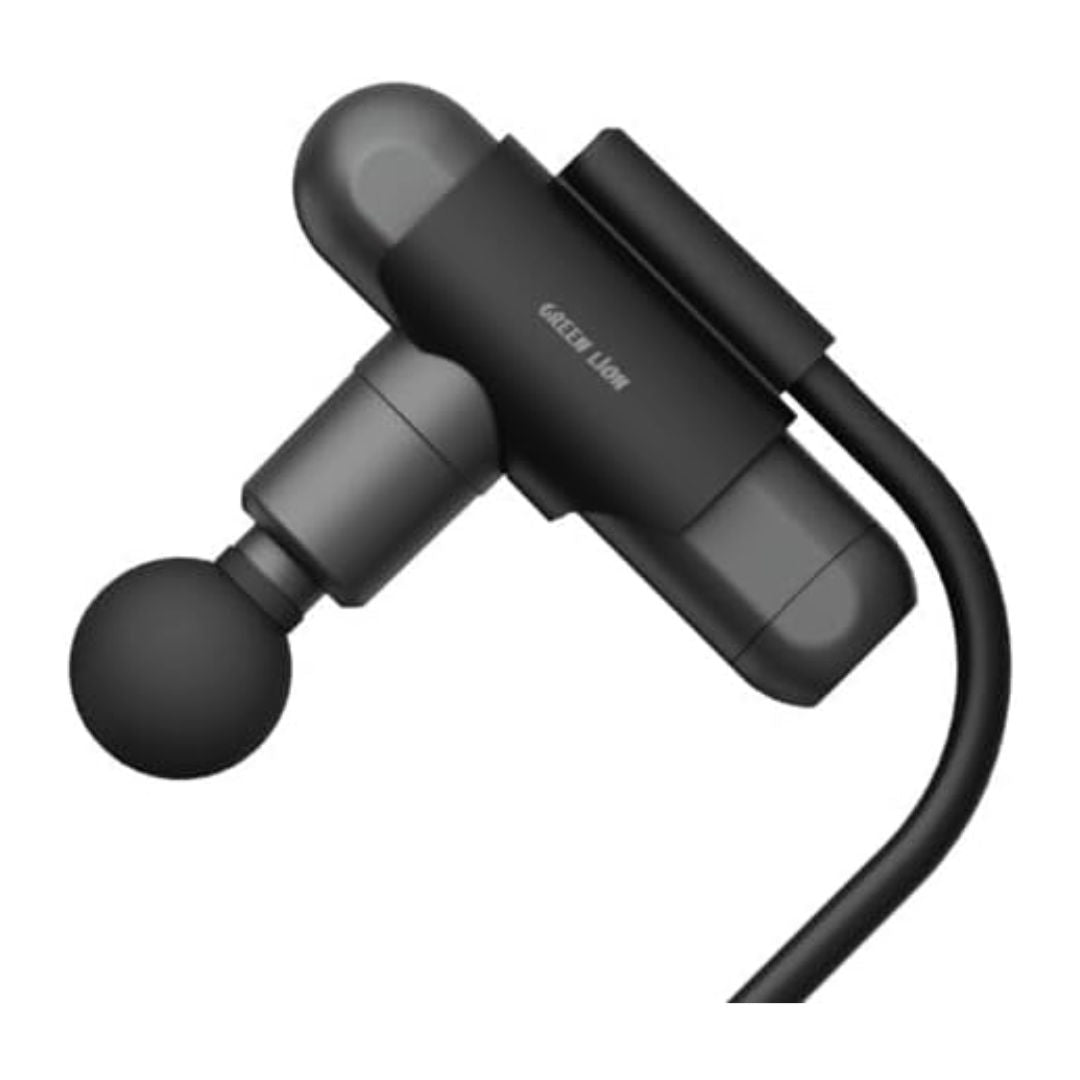 Green Lion Long Handle Massage Gun, Black