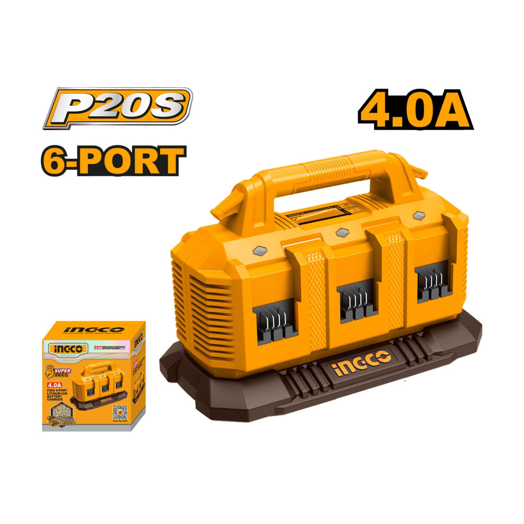 INGCO P20S Battery Charger, Input 220V-240V~50/60Hz