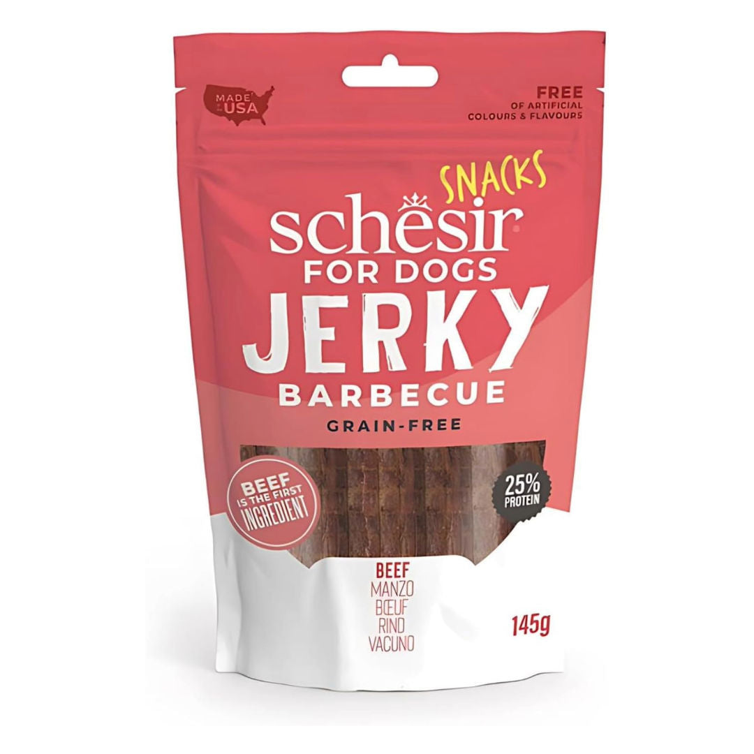 Schesir Grain-Free Snacks Jerky For Dog, 145gm