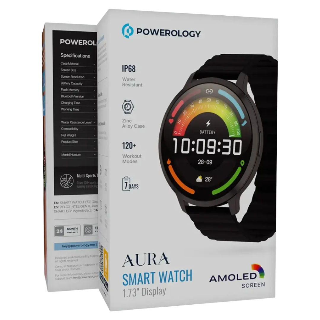 Powerology Aura Smart Watch, 1.73"