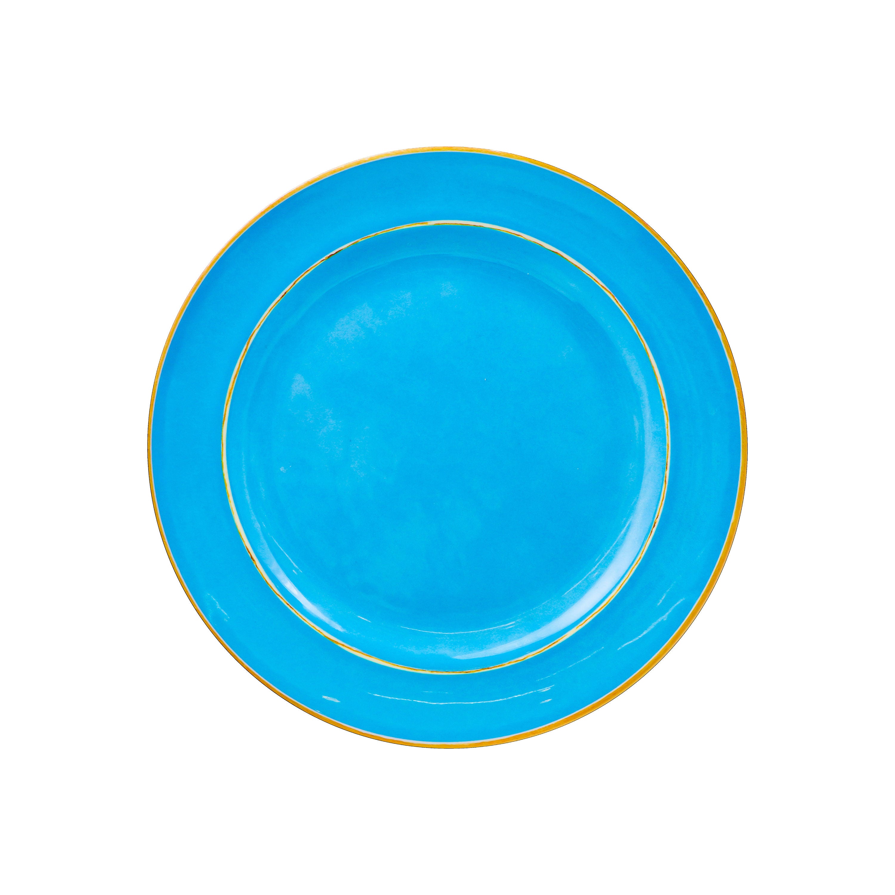 La Sol Collection Melamine Plate Set of 4 Assorted Colors, 22cm