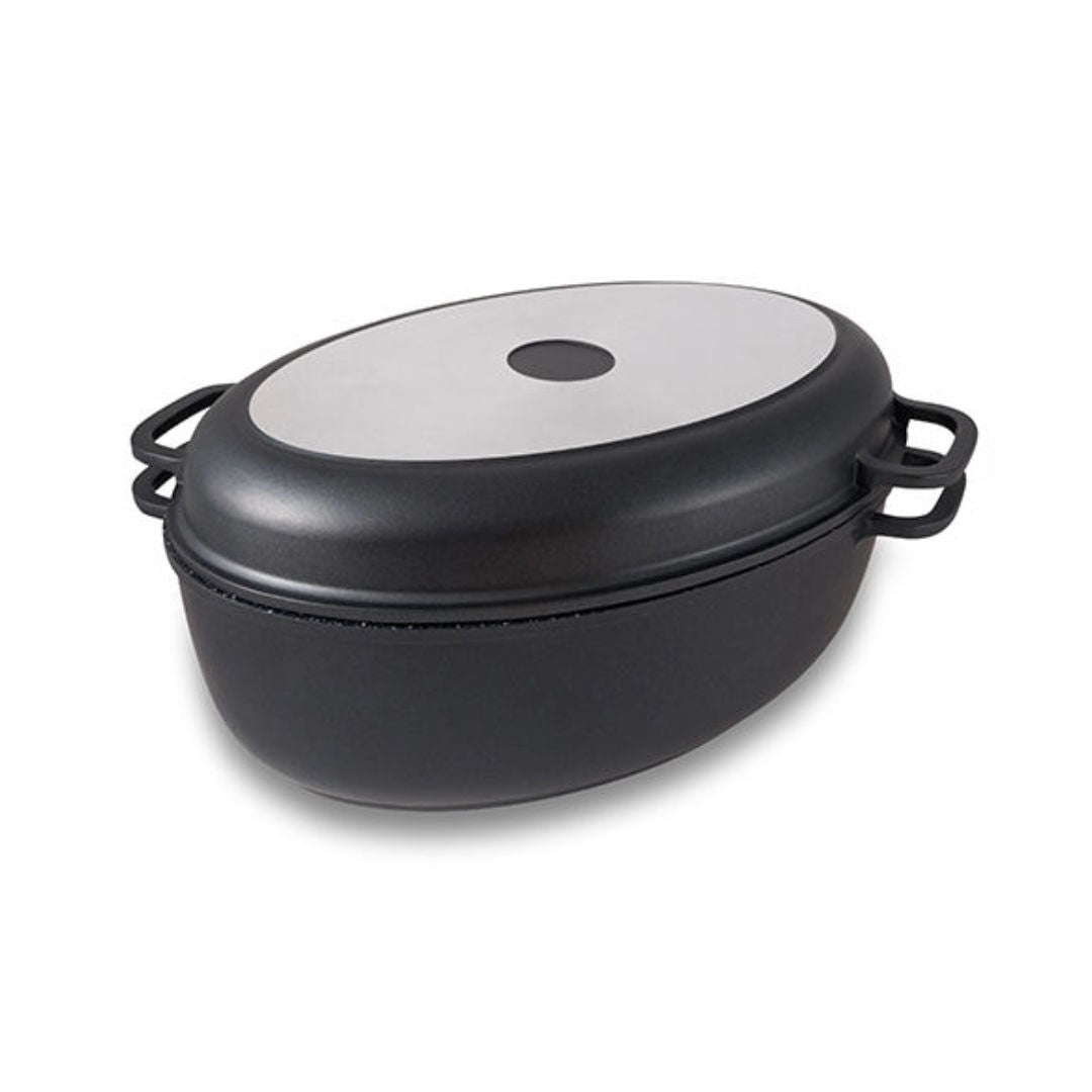 Nava Die-Cast Aluminium Multifunctional Roaster Funtzio With Nonstick Stone Coating, 39.5cm