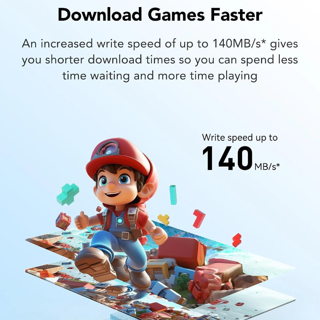 LEXAR® PLAY microSDXC™ UHS-I cards, up to 205MB/s read and 140MB/s write