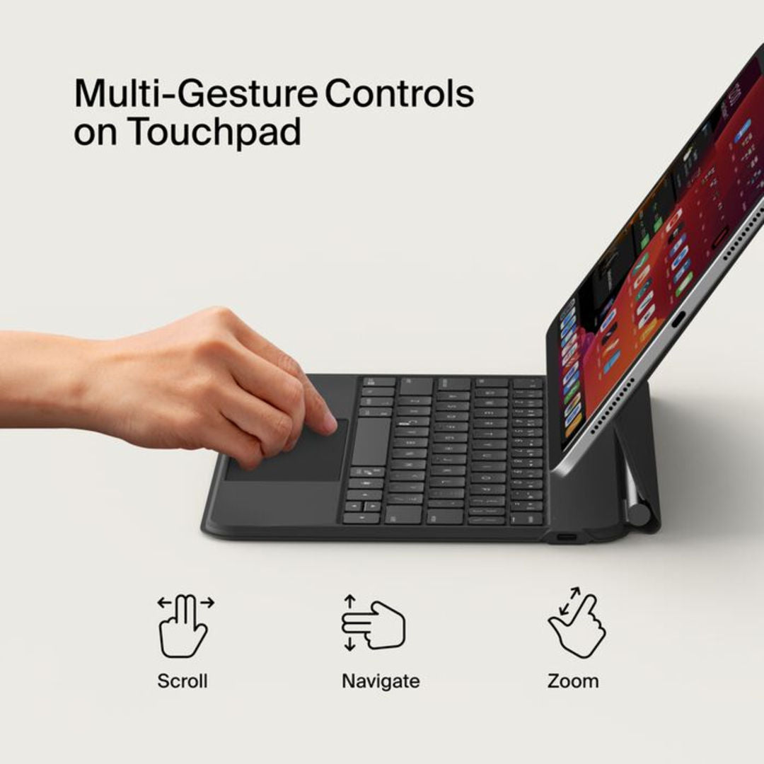 Belkin Pro Keyboard Case for iPad Air 11 Inch, Arabic English