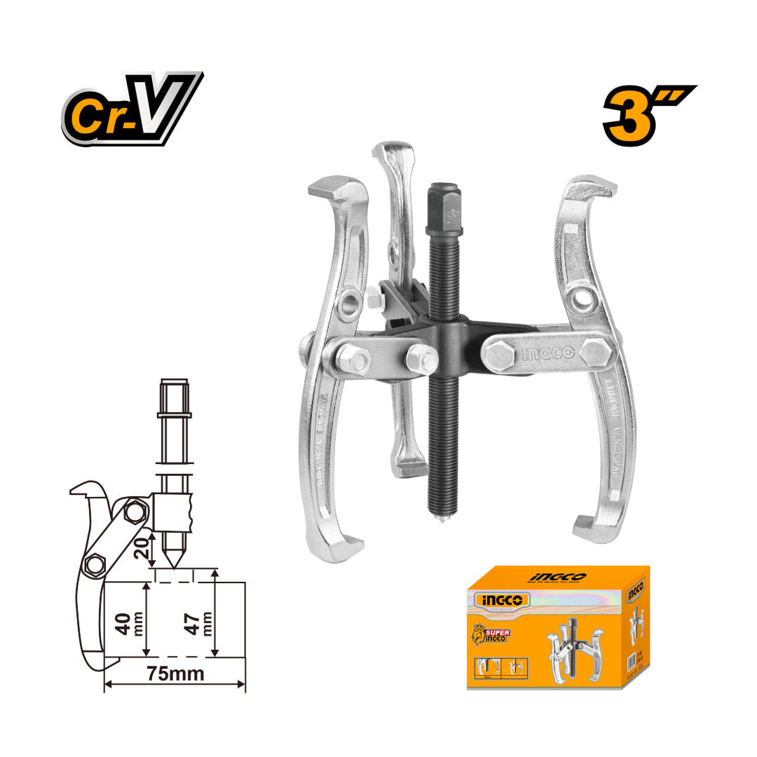 INGCO Three Jaw Puller, 3000kg Max Force