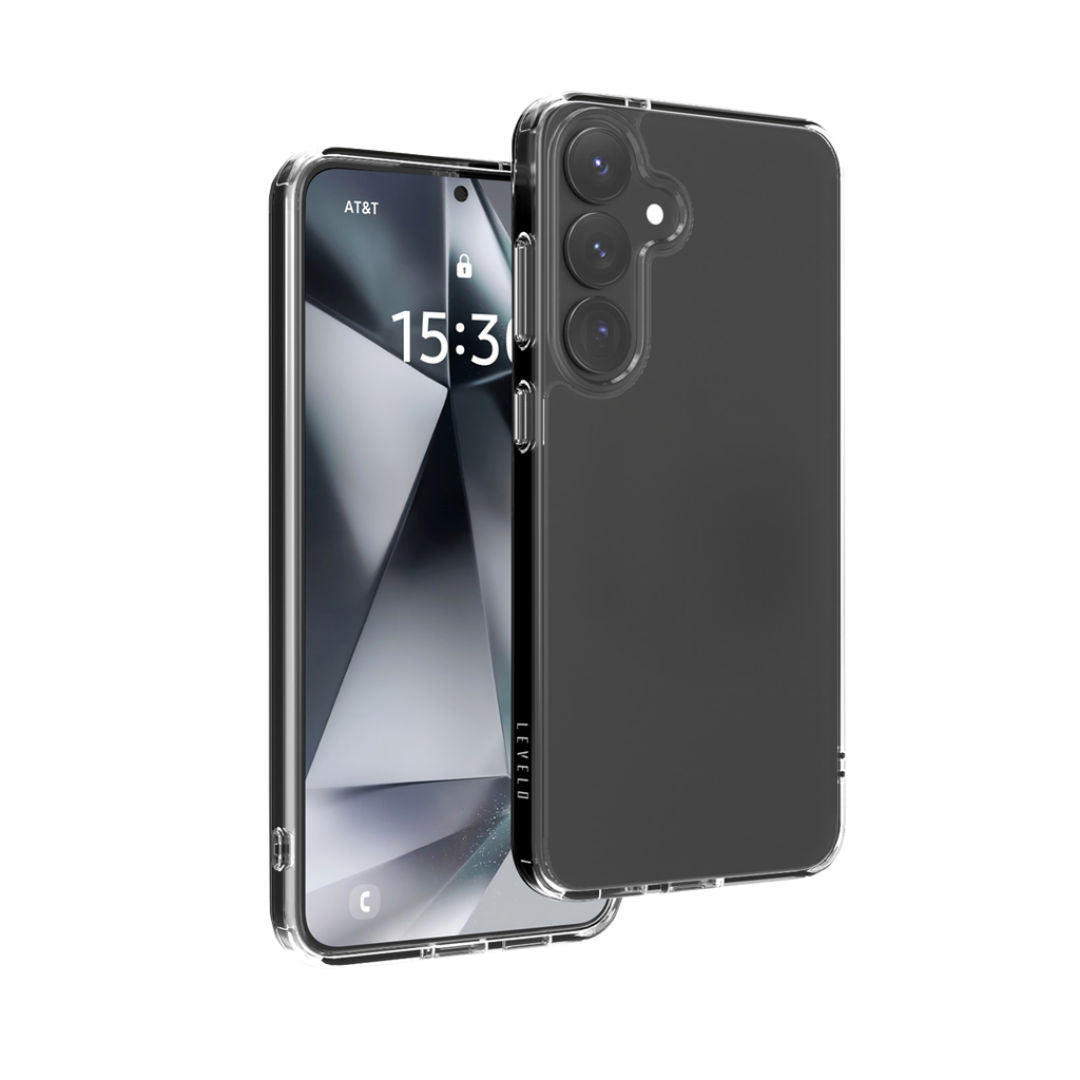 Levelo Clara Case For Samsung Galaxy S25 Series, Clear