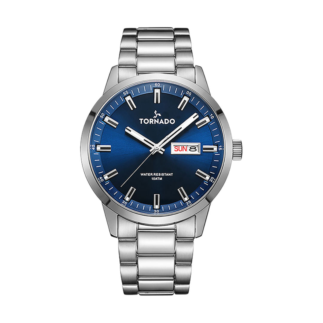 TORNADO Men's Analog Stainless Steel Wrist Watch, T23001 Seires