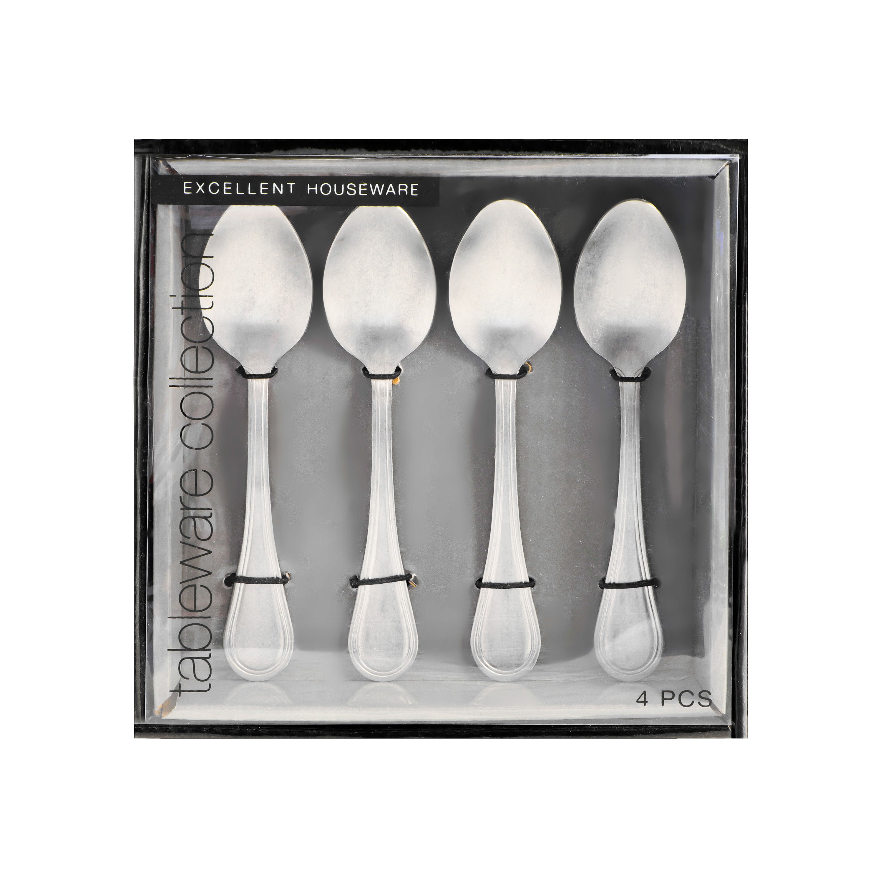 Excellent Houseware 4-Piece Stainless Steel Teaspoon Set