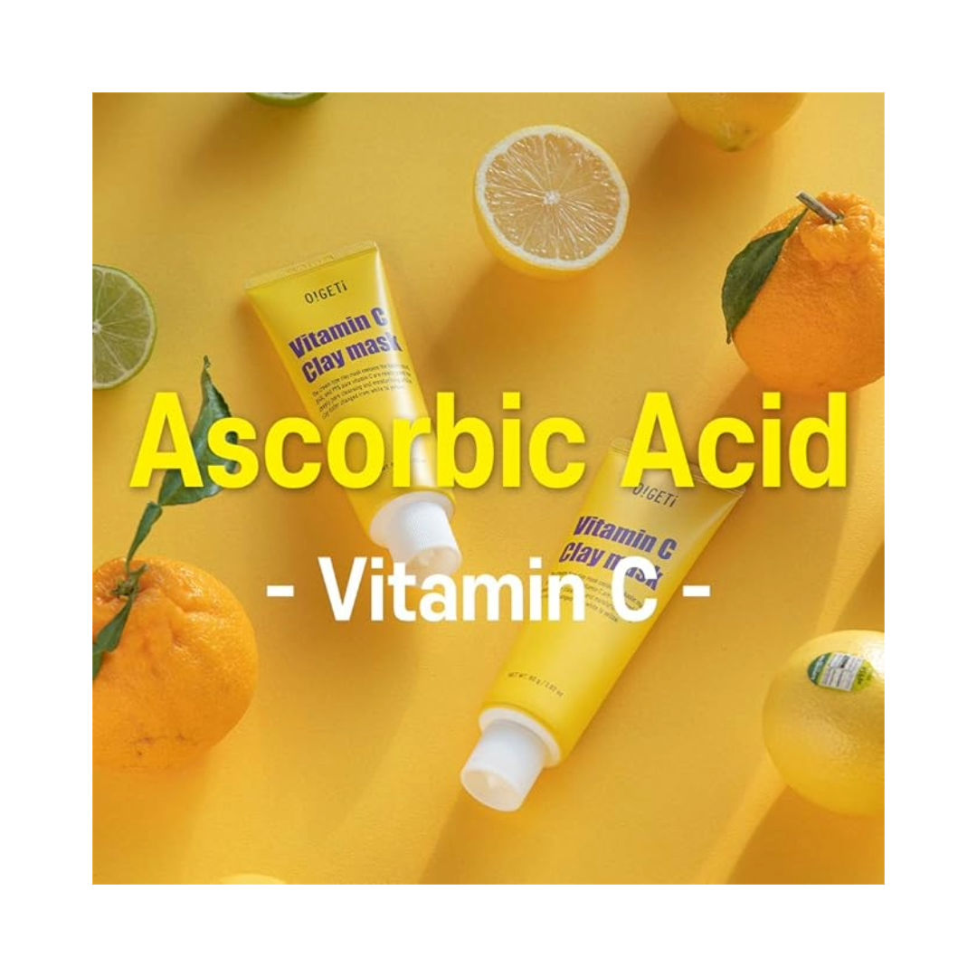 O!GETi Vitamin C Clay Mask, Color-Changing, Brightening Clay Mask, 80gm