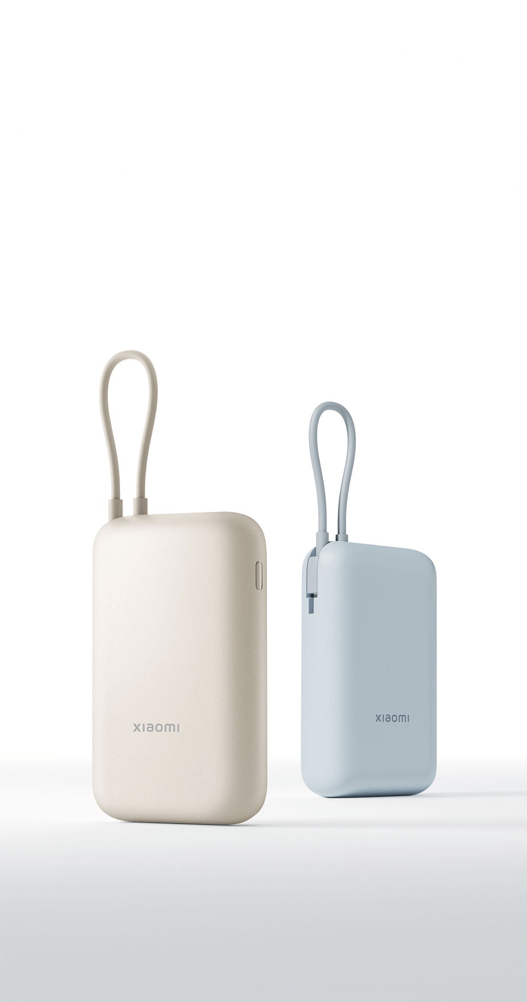 Xiaomi Power Bank 10000mAh with Integrated USB-C Cable 22.5W Fast Charging, Ice Blue