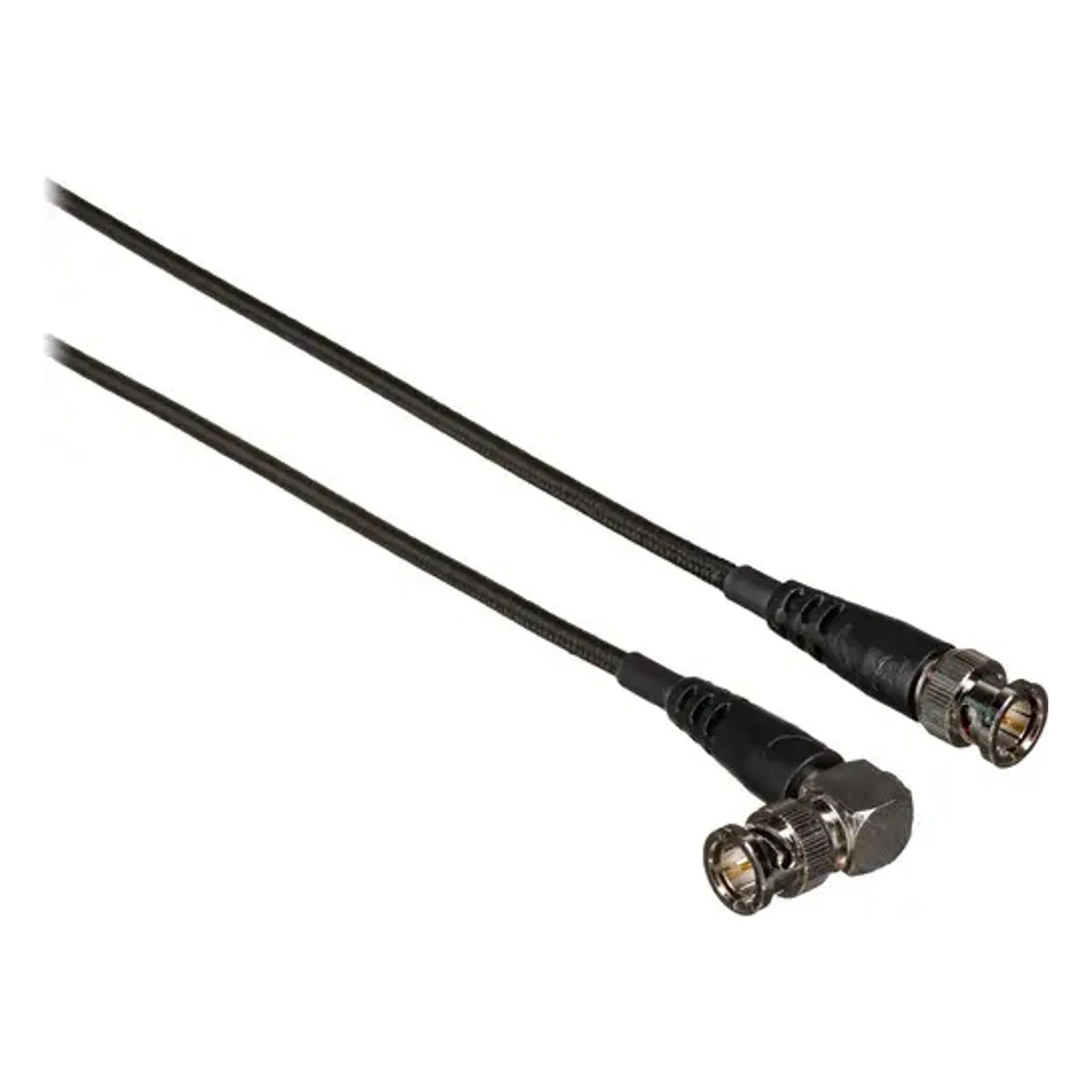 Kondor Blue 20Inch 12G-SDI Cable, Straight to Right-Angle Connectors for 4K 60p, Black