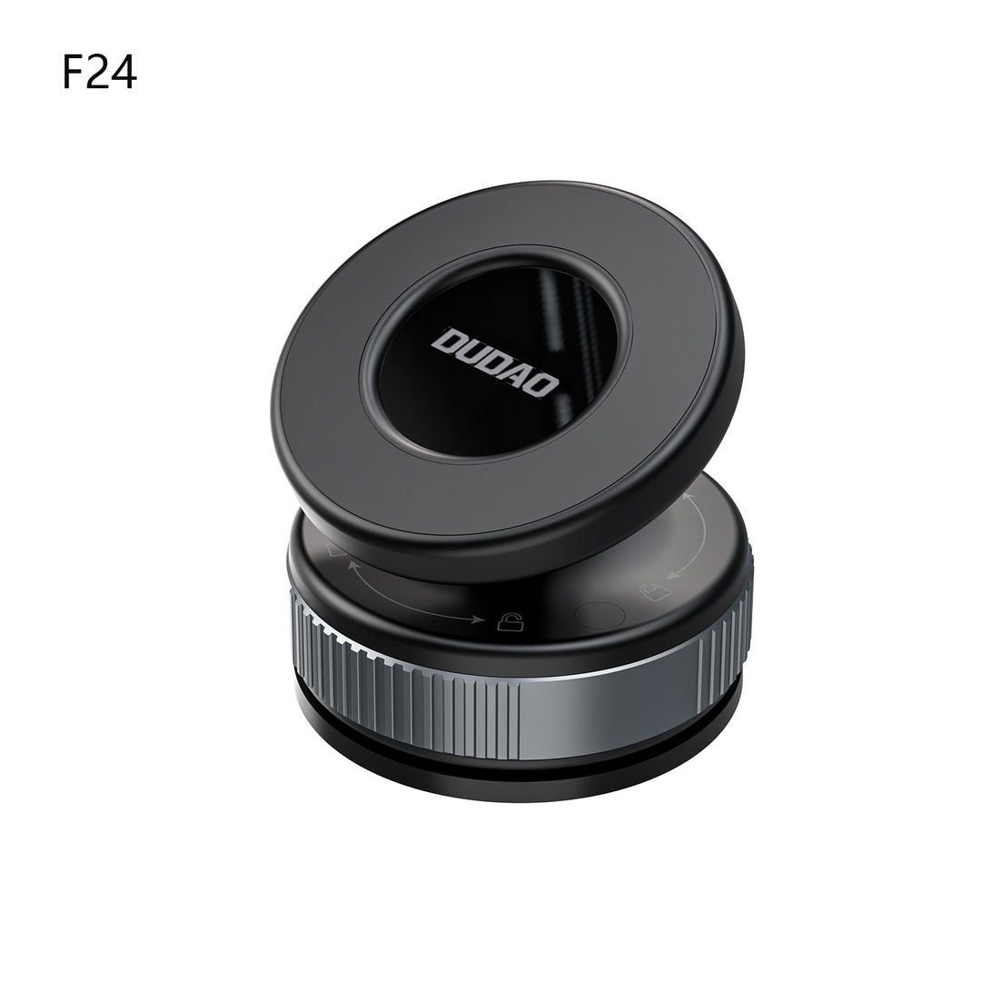 DUDAO F24 Suction Cup Car Mount Secure Phone Holder for Dashboard & Windshield, Black