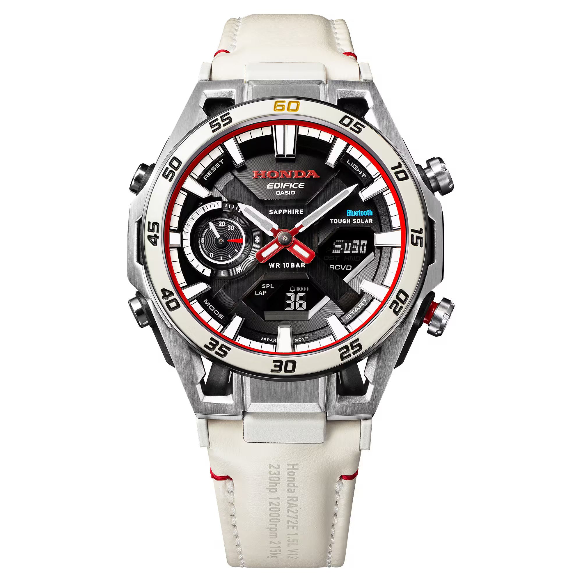 Casio EDIFICE Sospensione ECB-2300HR-1A, Honda RA272 60th Anniversary Limited Edition Bluetooth Solar Watch