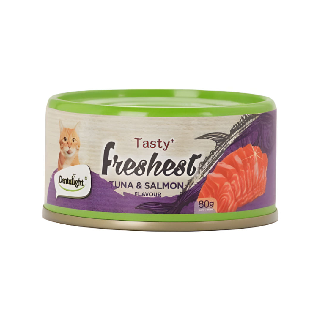 Dentalight Tasty Freshest Cat Treat in Can, 6x80g