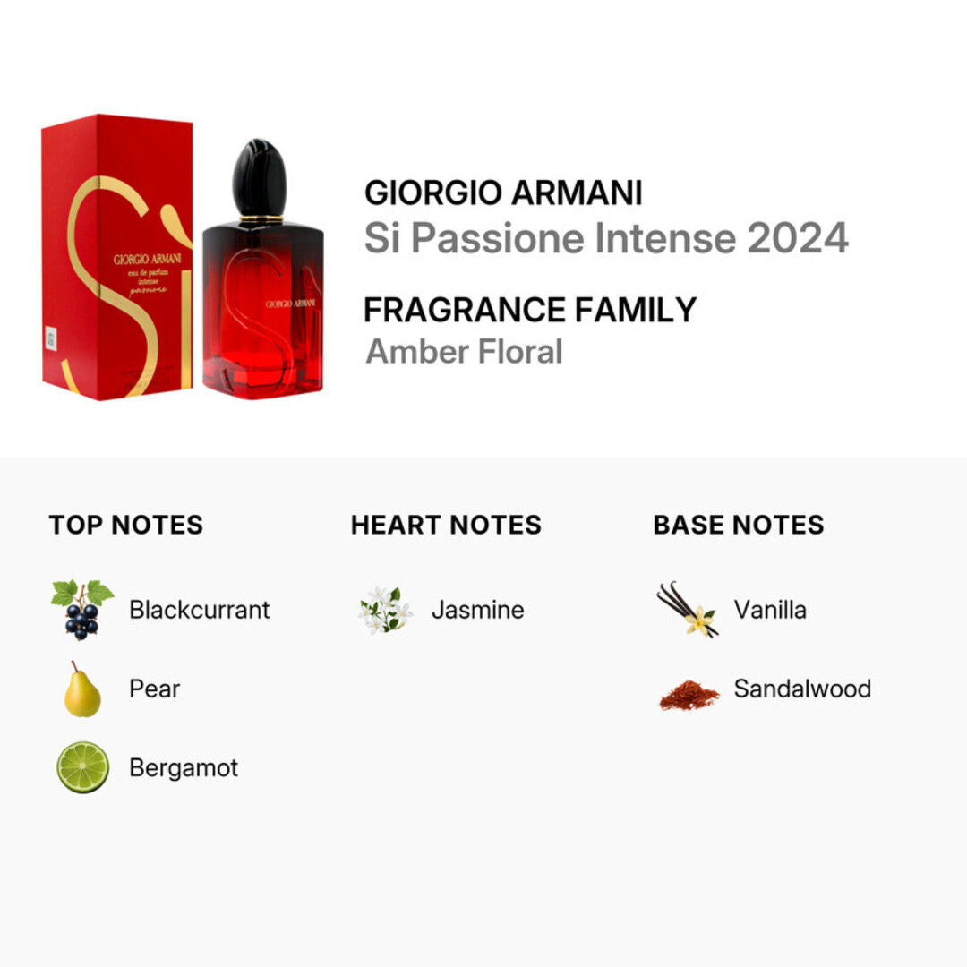 Giorgio Armani Si Passione Intense Eau de Parfum for Women, 100ml