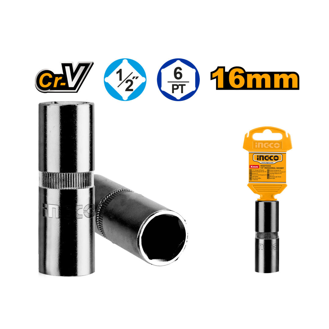 INGCO 1/2" Spark Plug Socket, 50BV30