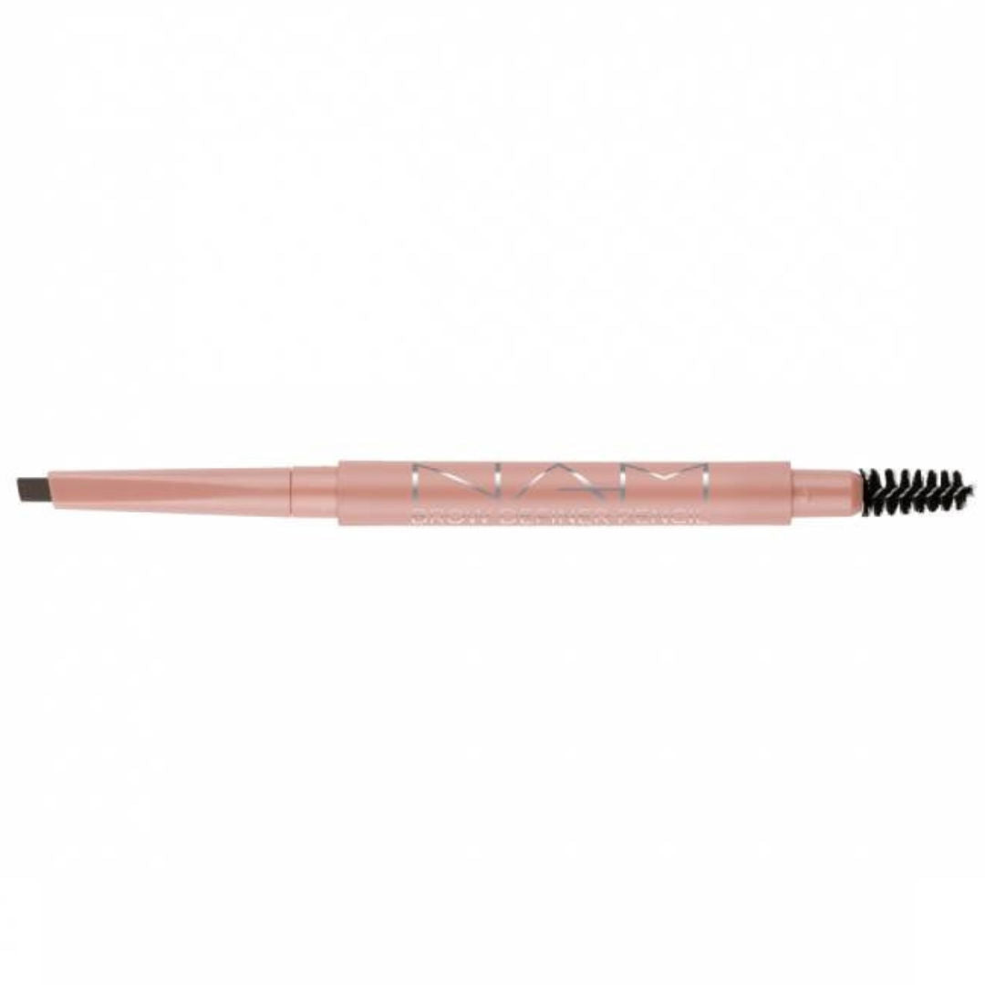 NAM Brow Definer Pencil 2-in-1 Triangle Tip Brow Pencil with Spoolie