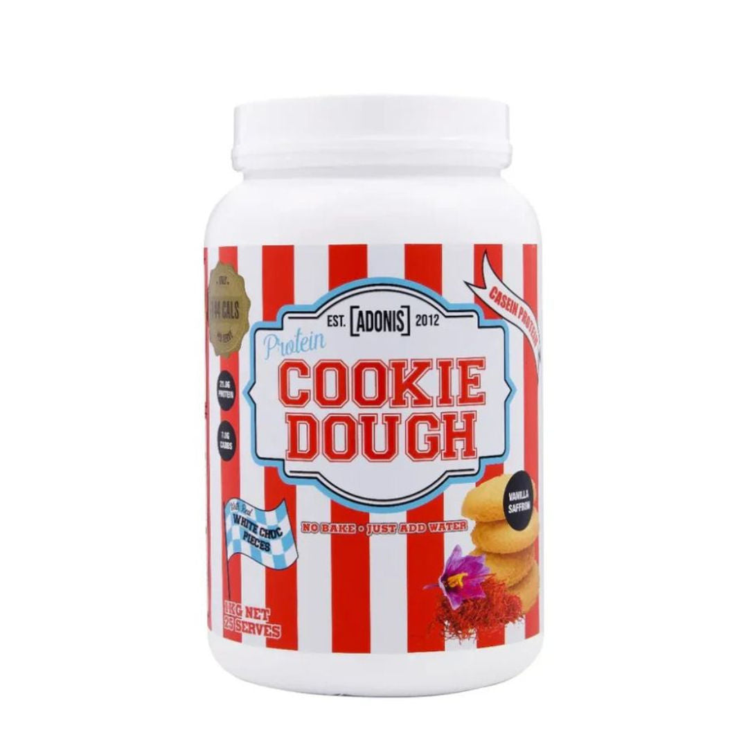 Adonis Protein Cookie Dough Premium Casein Protein Snack Low Carb, High Protein, Multiple Gourmet Flavors