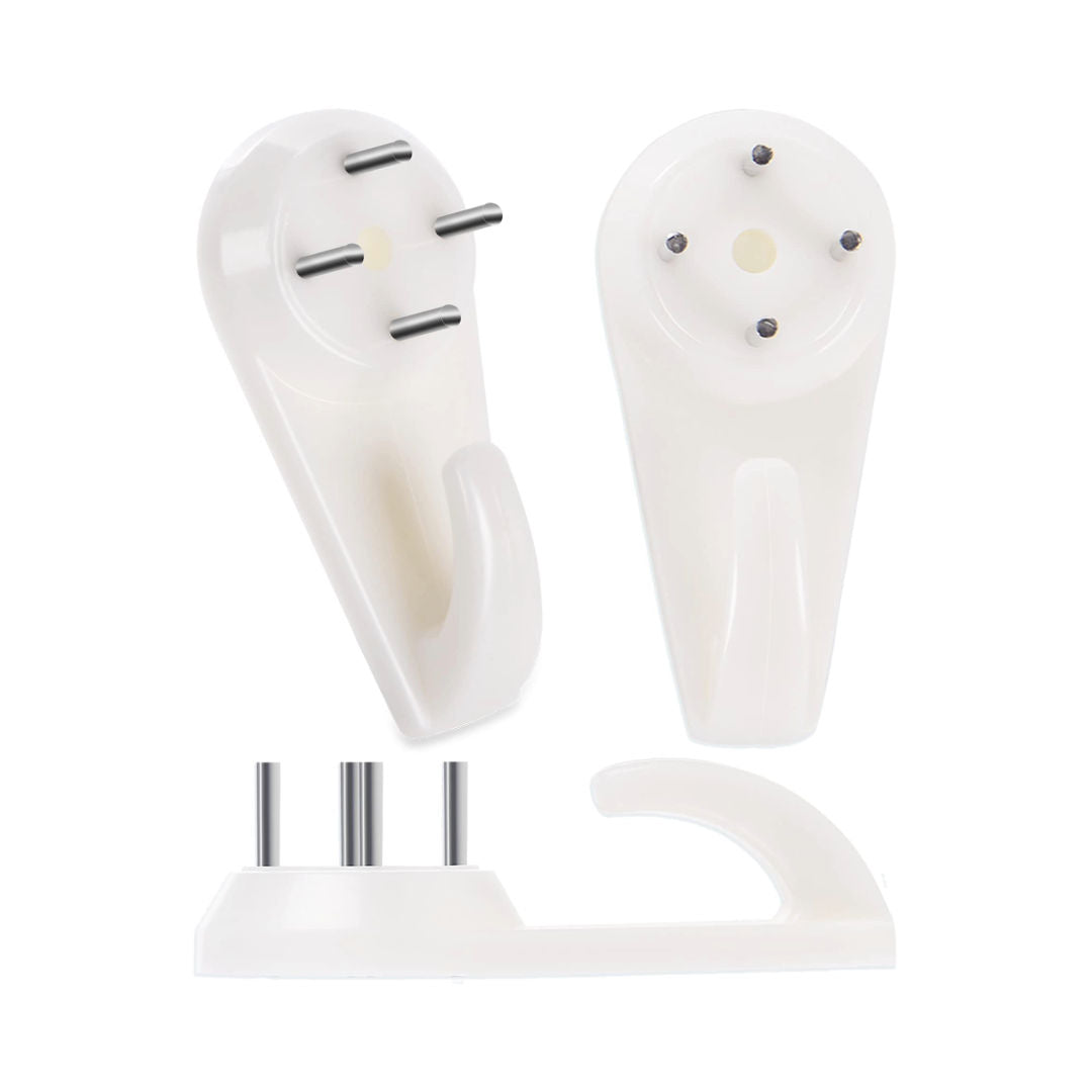 Metaltex Set of 4 Handy Hardwall Hooks 40x19mm