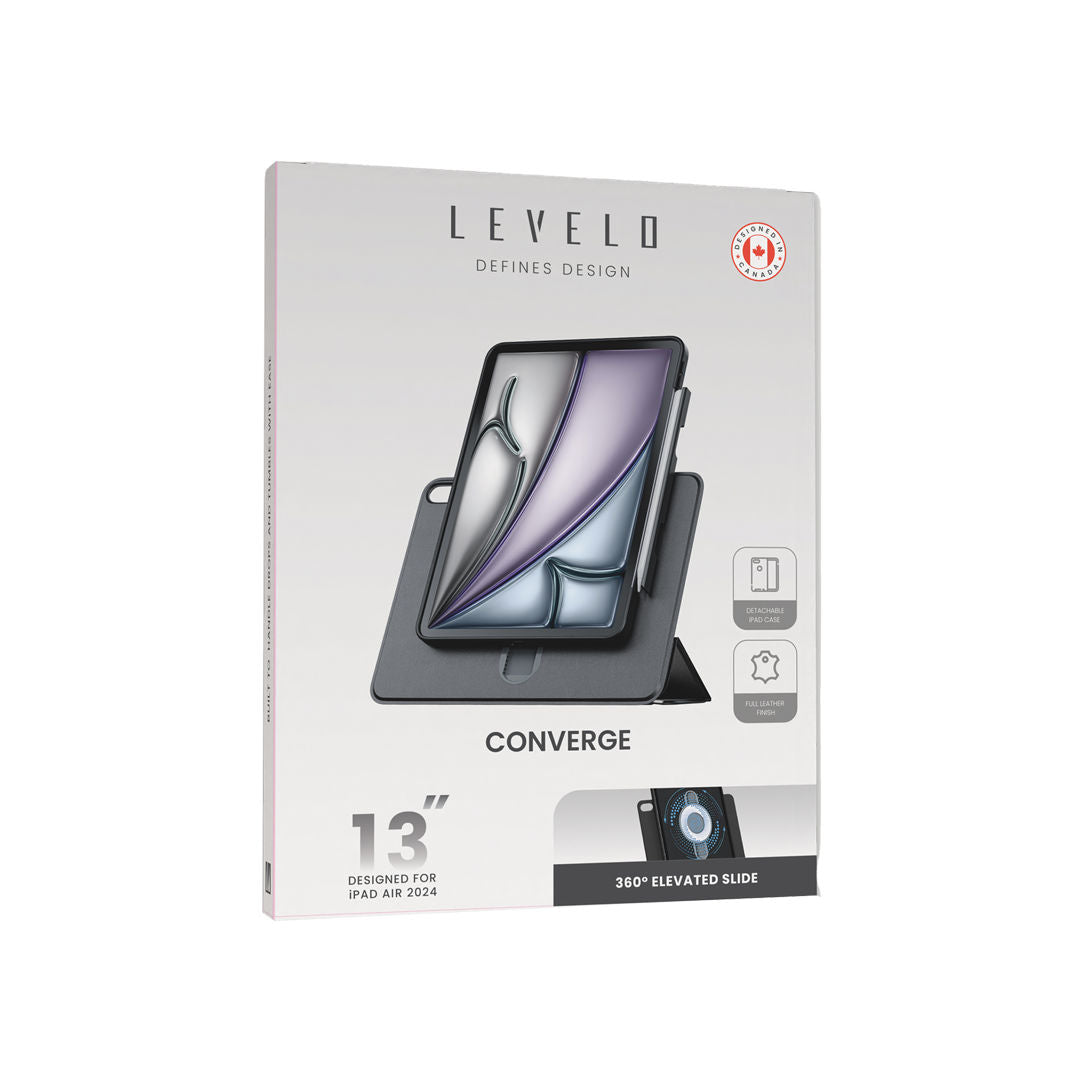Levelo Converge Detachable Case For Apple iPad, Split Magnetic Type
