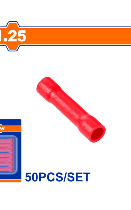 WADFOW Insulated Electrical Terminal Connector Sets, 50 Piece Wire Crimp Terminals, Color Coded, Blister Packed